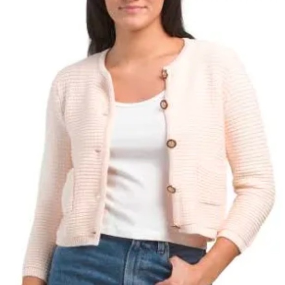 Walter Baker NWT Size XS Janis Cardigan  Cream - Picture 2 of 4